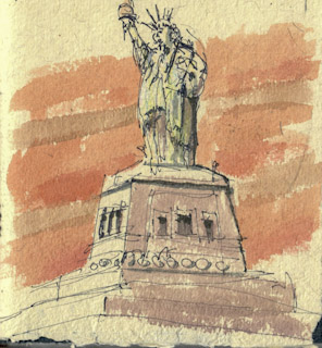 Brooklyn | Manhattan from Statue of Liberty | Statue of Liberty